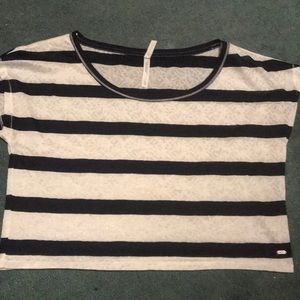 Aeropostale Navy lace Crop Top